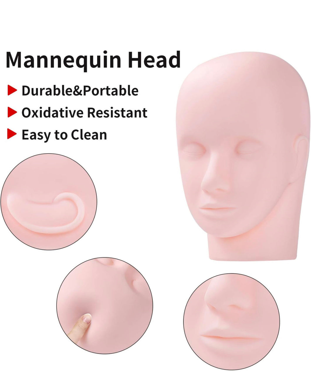 Cosmetology Mannequin Doll Face Head